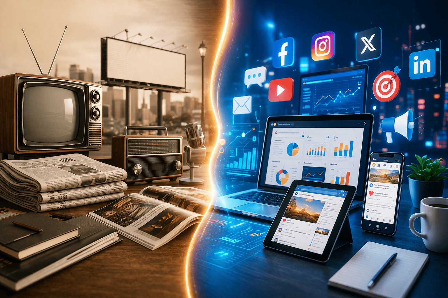 Publicidad digital vs tradicional: ventajas claras